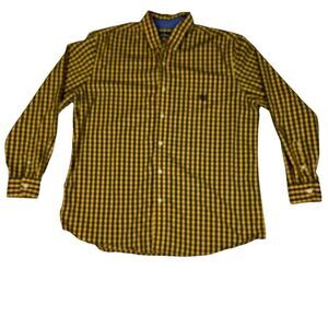CHAPS Stretch Plaid Long Sleeves Button Down Shirt Mens Size XL‎ (G10128)